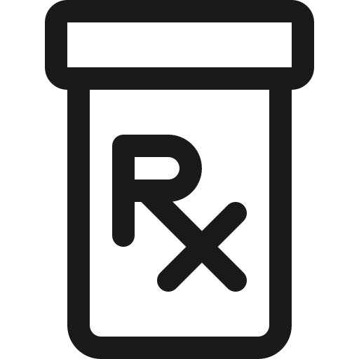 Prescription icon, solid style, from Bootstrap Icons