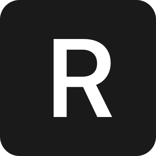 R square fill icon, filled style, from Bootstrap Icons