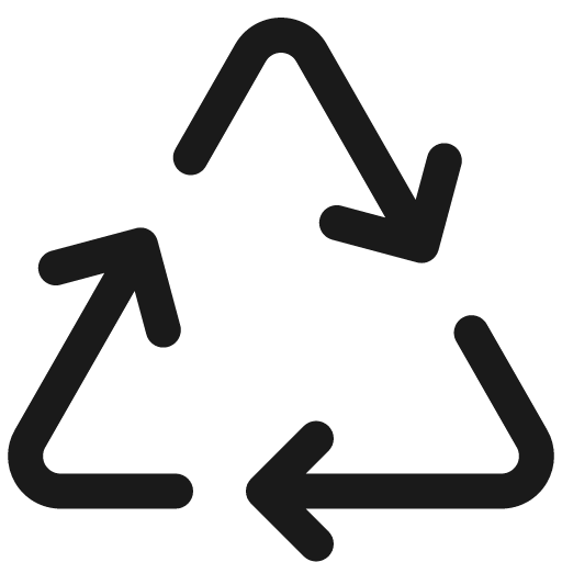 Recycle icon, solid style, from Bootstrap Icons