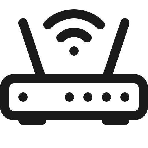 Router icon, solid style, from Bootstrap Icons