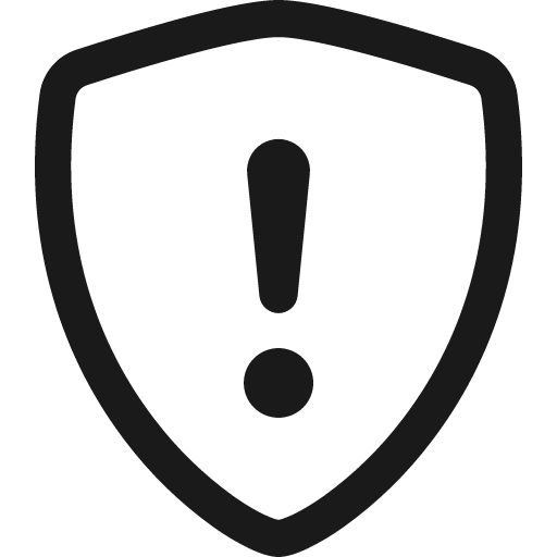 Shield exclamation icon, solid style, from Bootstrap Icons
