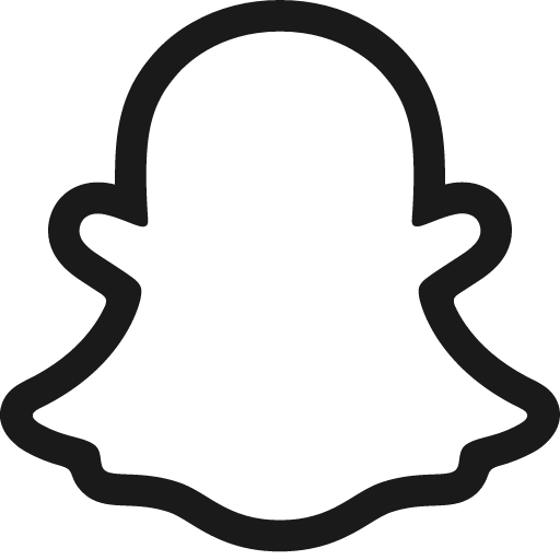 Snapchat icon, solid style, from Bootstrap Icons