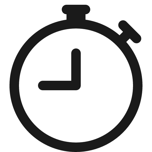 Stopwatch icon, solid style, from Bootstrap Icons