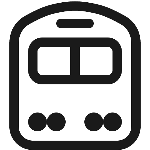 Train front icon, solid style, from Bootstrap Icons