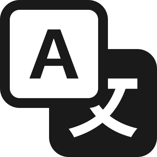 Translate icon, solid style, from Bootstrap Icons