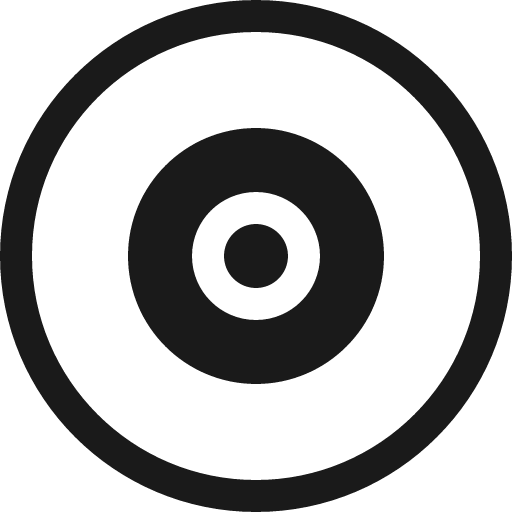 Vinyl icon, solid style, from Bootstrap Icons