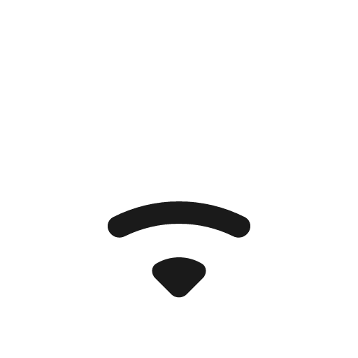 Wifi 1 icon, solid style, from Bootstrap Icons