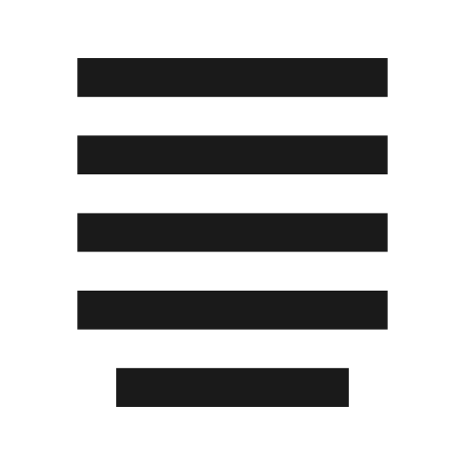 Align justify icon, solid style, from BoxIcons v2