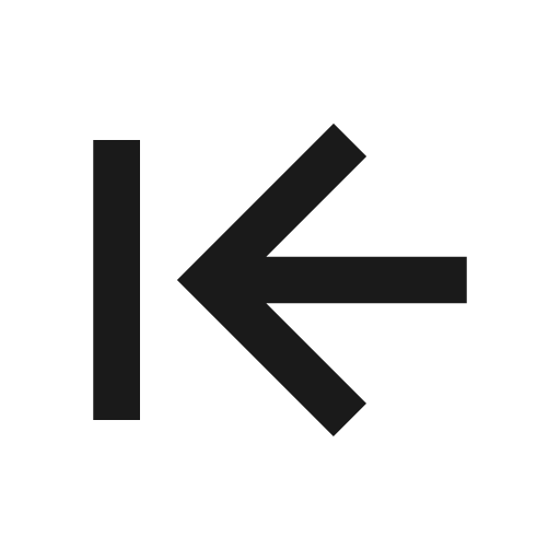 Arrow to left icon, solid style, from BoxIcons v2