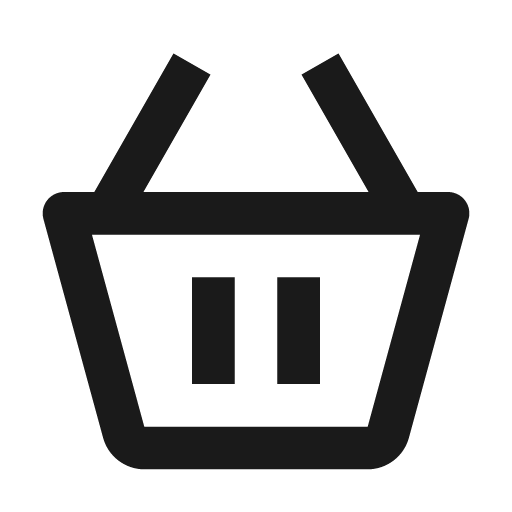Basket icon, solid style, from BoxIcons v2
