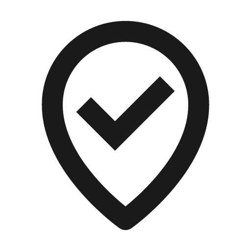 Been here icon, solid style, from BoxIcons v2