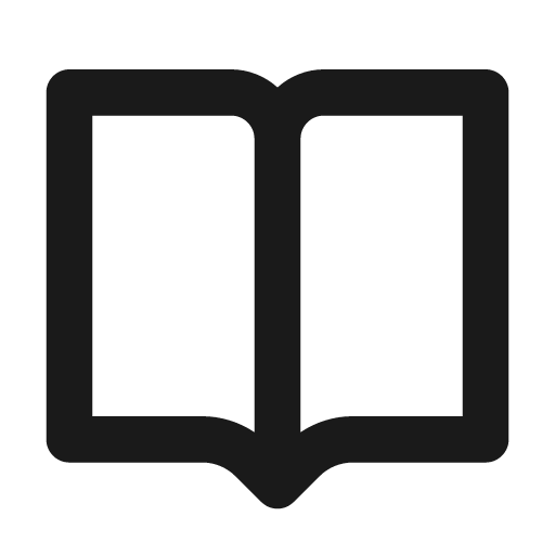 Book open icon, solid style, from BoxIcons v2