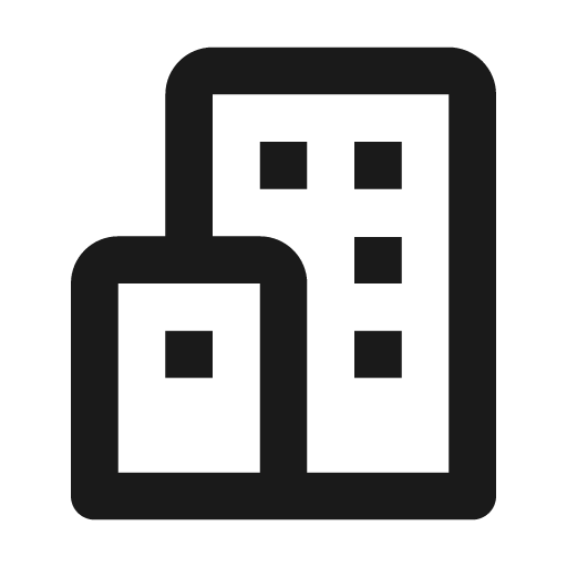 Buildings icon, solid style, from BoxIcons v2