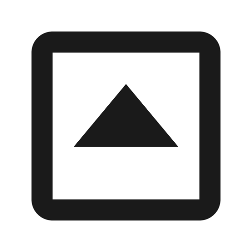 Caret up square icon, solid style, from BoxIcons v2