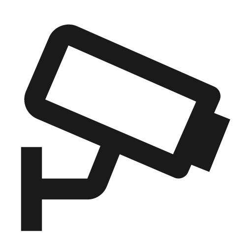 Cctv icon, solid style, from BoxIcons v2