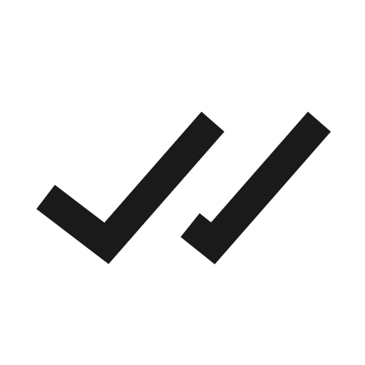 Check double icon, solid style, from BoxIcons v2