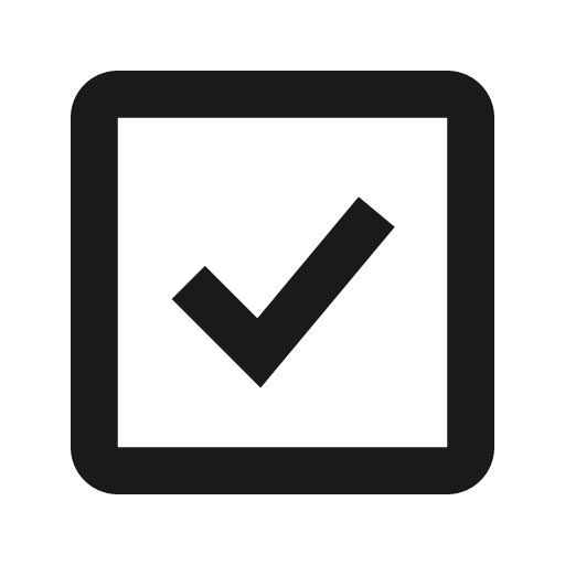 Check square icon, solid style, from BoxIcons v2
