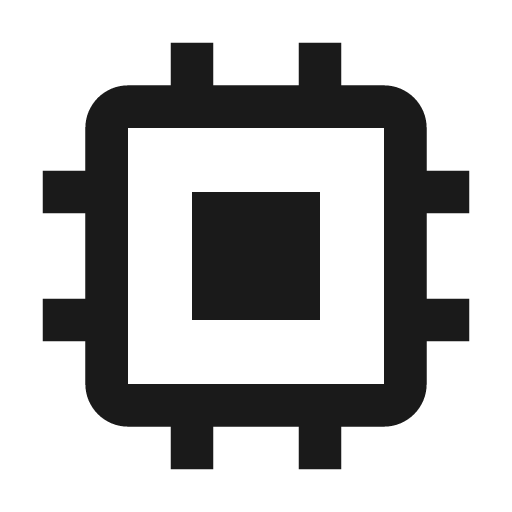 Chip icon, solid style, from BoxIcons v2