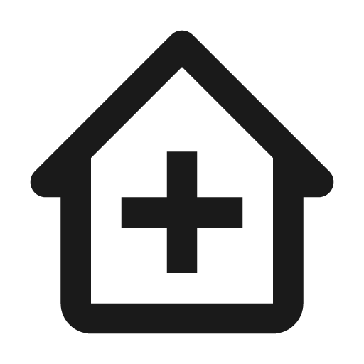 Clinic icon, solid style, from BoxIcons v2