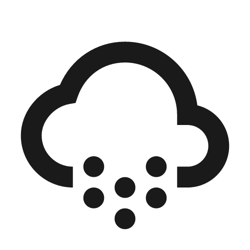 Cloud snow icon, solid style, from BoxIcons v2