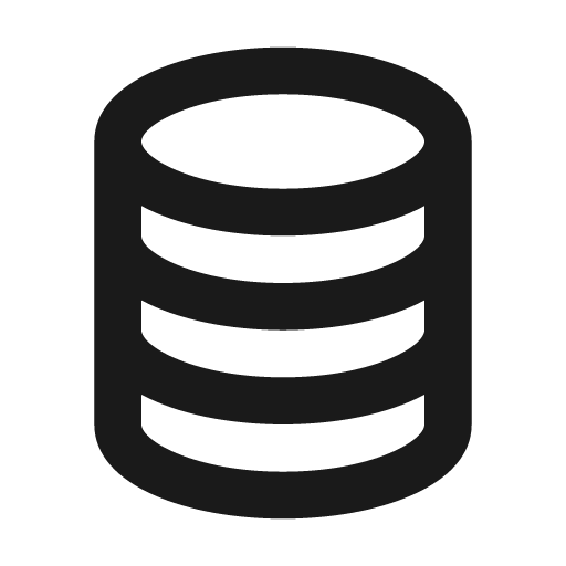 Coin stack icon, solid style, from BoxIcons v2