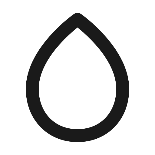 Droplet icon, solid style, from BoxIcons v2