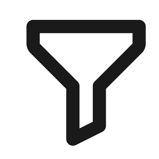 Filter alt icon, solid style, from BoxIcons v2