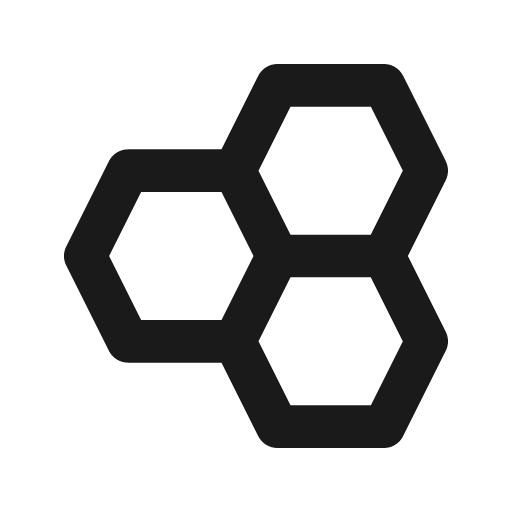 Hive icon, solid style, from BoxIcons v2