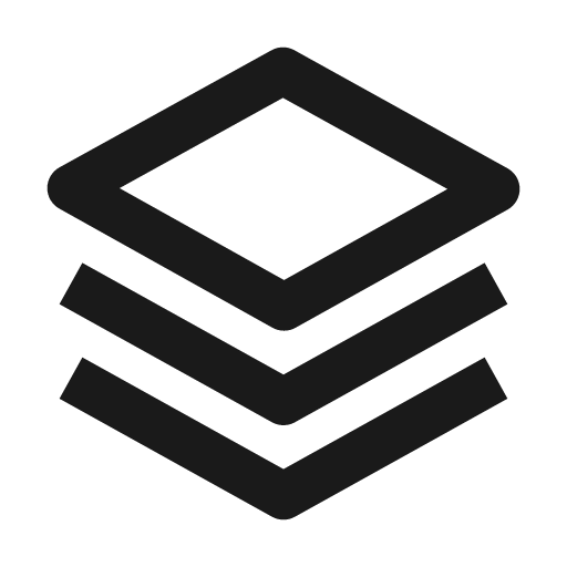 Layer icon, solid style, from BoxIcons v2
