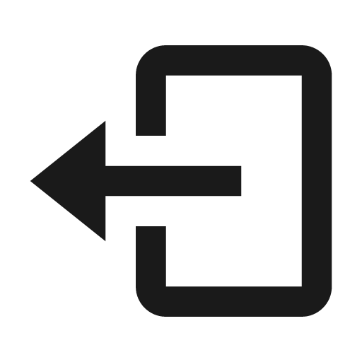 Log out icon, solid style, from BoxIcons v2