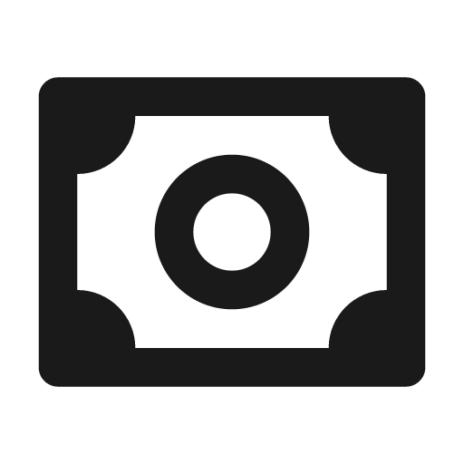 Money icon, solid style, from BoxIcons v2