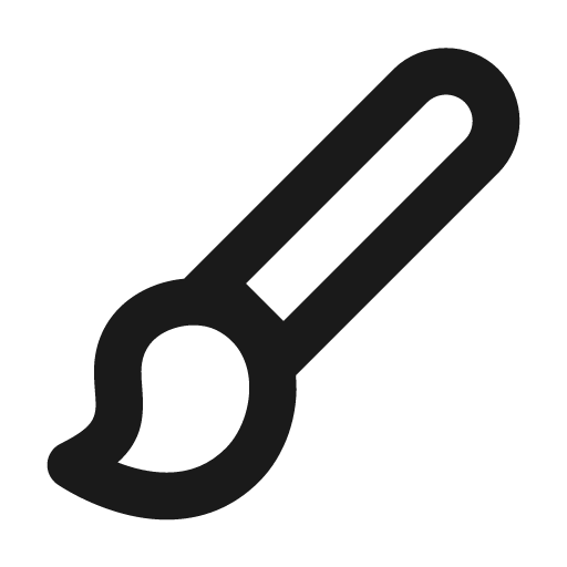 Paint icon, solid style, from BoxIcons v2