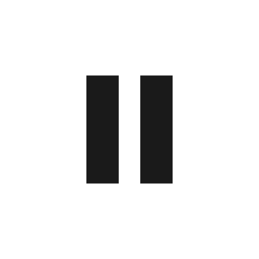 Pause icon, solid style, from BoxIcons v2