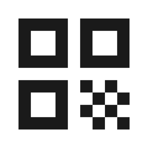 Qr icon, solid style, from BoxIcons v2