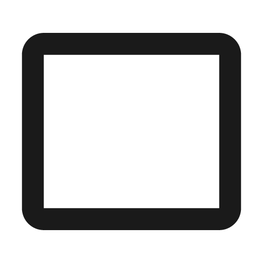 Rectangle icon, solid style, from BoxIcons v2