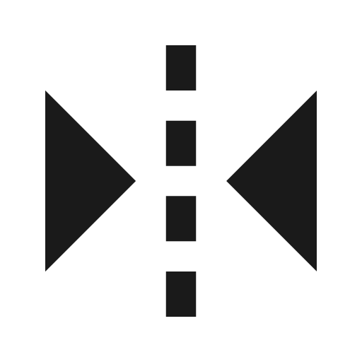 Reflect vertical icon, solid style, from BoxIcons v2