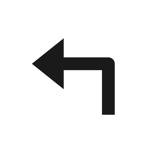 Reply icon, solid style, from BoxIcons v2