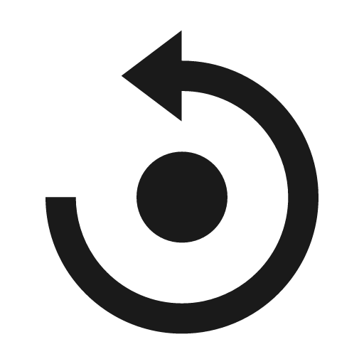 Reset icon, solid style, from BoxIcons v2