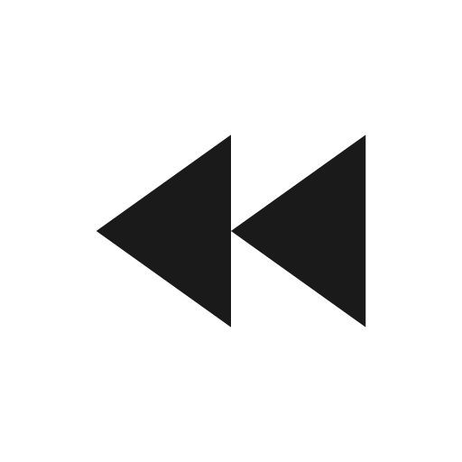Rewind icon, solid style, from BoxIcons v2