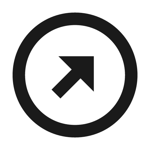 Right top arrow circle icon, solid style, from BoxIcons v2