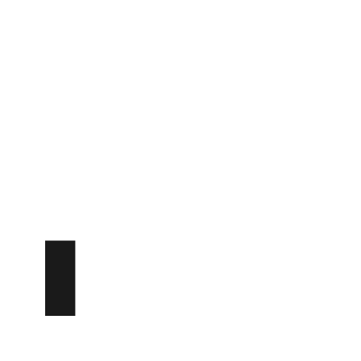 Signal 1 icon, solid style, from BoxIcons v2