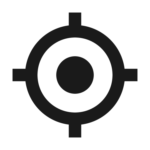 Target lock icon, solid style, from BoxIcons v2