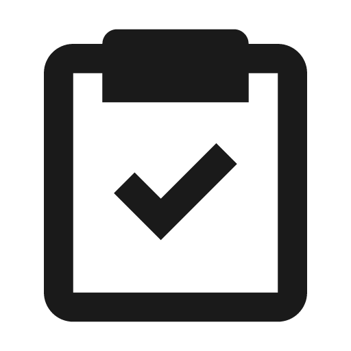 Task icon, solid style, from BoxIcons v2