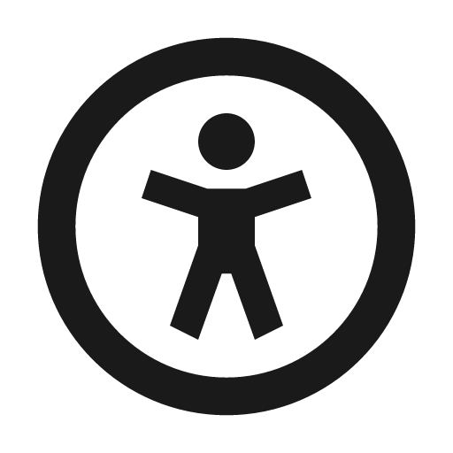 Universal access icon, solid style, from BoxIcons v2