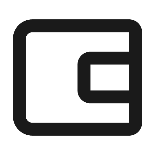Wallet alt icon, solid style, from BoxIcons v2