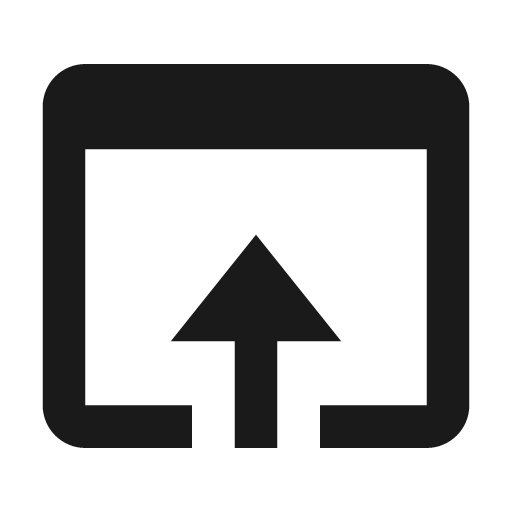 Window open icon, solid style, from BoxIcons v2