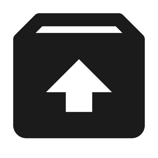 Archive out icon, solid style, from BoxIcons v2 Solid