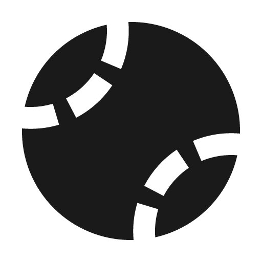 Baseball icon, solid style, from BoxIcons v2 Solid