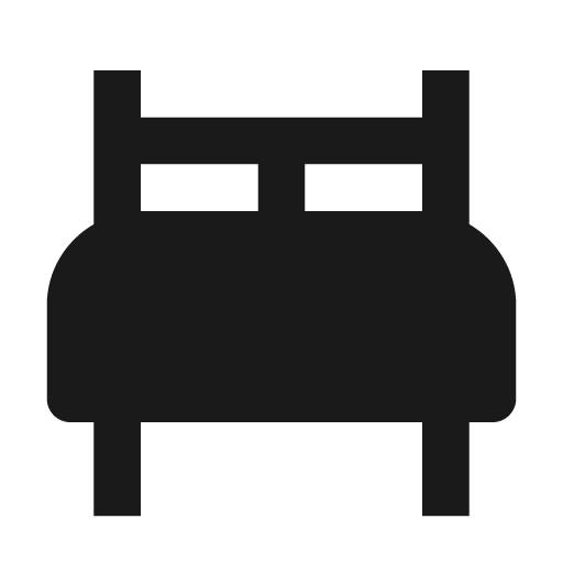 Bed icon, solid style, from BoxIcons v2 Solid
