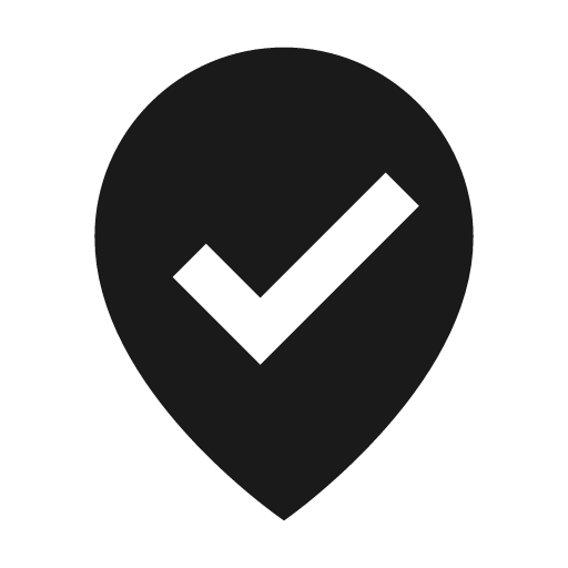 Been here icon, solid style, from BoxIcons v2 Solid